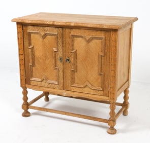 KJAERNULF STYLE DANISH OAK CABINET C. 1960S