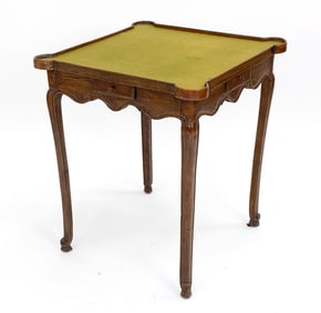 ANTIQUE LOUIS XV STYLE GAME TABLE