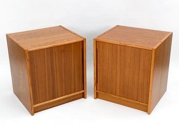 PAIR OF DANISH TEAK NIGHTSTANDS