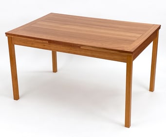 DANISH MODERN TEAK EXTENSION DINING TABLE C. 1960S