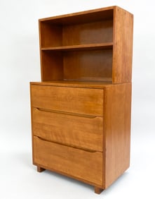 HATFIELD & CRAIG BIRCH UNIT CASE CABINET C. 1940S