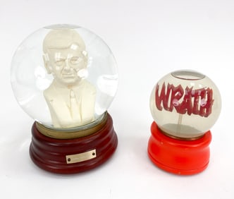 (2) LIGORANO REESE SNOW GLOBES