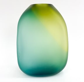 MODERNIST STUDIO ART SATIN GLASS VASE
