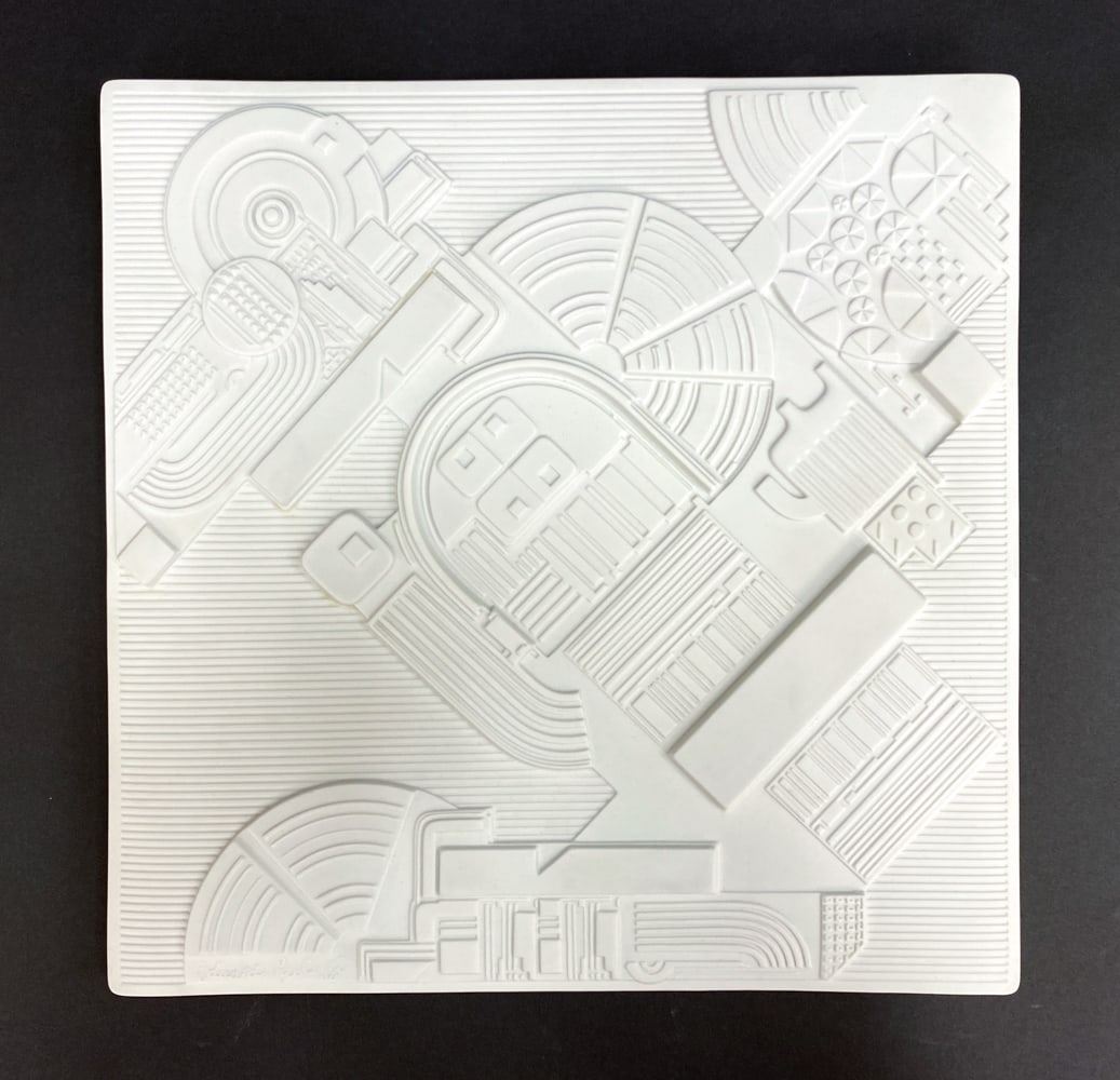 EDUARDO PAOLOZZI PORCELAIN PLAQUE FOR ROSENTHAL (1 of 7)