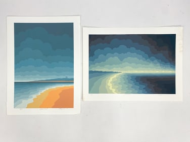 (2) ROY AHLGREN (AMERICAN, 1927-2011) SILKSCREENS