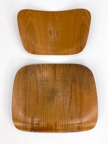 VINTAGE CHARLES & RAY EAMES DCM OAK SEAT & BACK