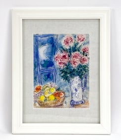 MARC CHAGALL STILL LIFE WITH FLOWERS LITHOGRAPH