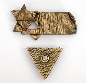 AGAM & BAK JUDAICA BROOCHES