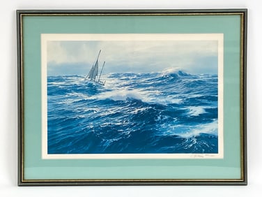 CARL G. EVERS (1907-2000) SEASCAPE PRINT