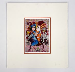 GEORGE POCHEPTSOV (B. 1992) ABSTRACT LITHOGRAPH