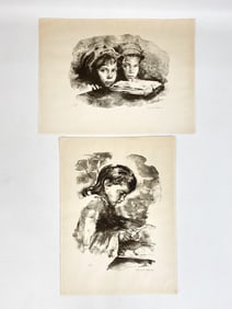 (2) SANDU LIBERMAN (ROMANIAN, 1923-1977) PRINTS