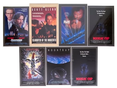 1980'S ACTION MOVIE POSTER GROUPING