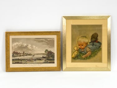 (2) VINTAGE PRINTS