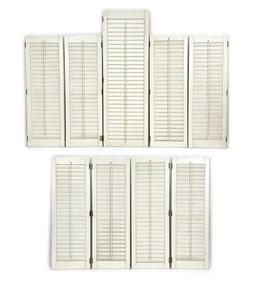 WOODEN SHUTTER GROUPING
