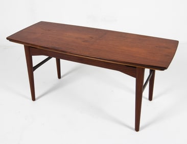 NIELS BACH TEAK "ELEVATOR" COFFEE/DINING TABLE
