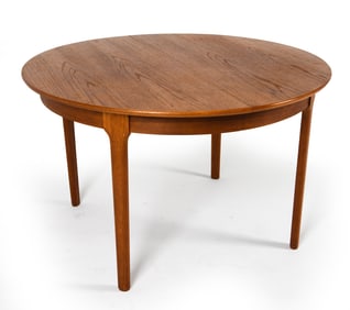 DANISH TEAK EXTENDING DINING TABLE C. 1960S