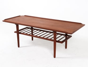 GEORG JENSEN DANISH TEAK COFFEE TABLE C. 1960S