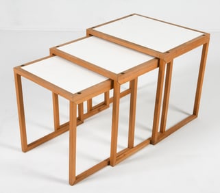 HANS BOLLING DANISH BEECH NESTING TABLES