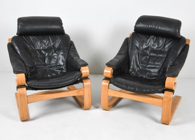 PAIR OF SVEND SKIPPER 'APOLLO' EASY CHAIRS 1970S