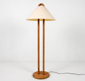 LYS DANISH PINE FLOOR LAMP C. 1960S