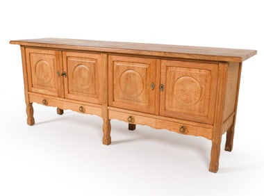 HENNING KJAERNULF STYLE DANISH OAK SIDEBOARD