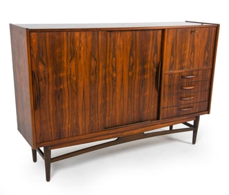 MANNER OF ARNE VODDER ROSEWOOD SIDEBOARD C. 1960S