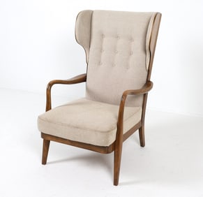 ANKER PEDERSEN DANISH WINGBACK CHAIR