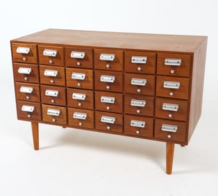 MID-CENTURY DANISH TEAK LIBRARY CHEST C. 1960S