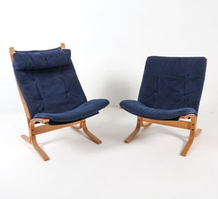 PAIR INGMAR RELLING 'SIESTA' LOUNGE CHAIRS 1960S