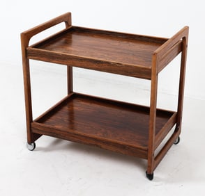 DANISH ROSEWOOD BAR CART C. 1960S