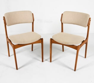 (2) PAIR OF ERIK BUCH NO. 49 DINING CHAIRS 1970S