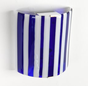 SCANDINAVIAN GLASS SHADE WALL SCONCE C. 1960S