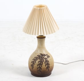 DANISH AXELLA STENTOJ CERAMIC TABLE LAMP C. 1960S