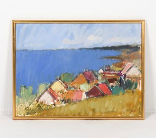 20TH CENTURY DANISH IMPRESSIONIST O/C PAINTING