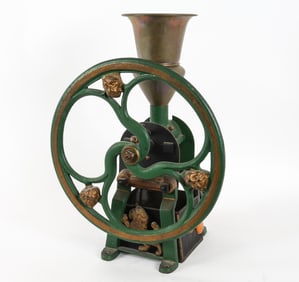 ANTIQUE BIRCHLEAF FLYWHEEL COFFEE GRINDER
