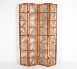 BAMBOO FOLDING SCREEN