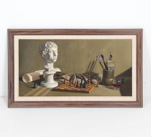 RUSSIAN STILL LIFE O/B 20TH C.