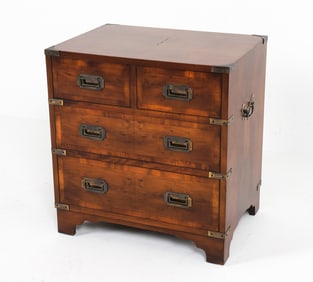 HEKMAN FURNITURE WALNUT CAMPAIGN CHEST