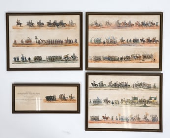 ANTIQUE MILITARY TROOPS & MOVEMENTS PRINT GROUPING