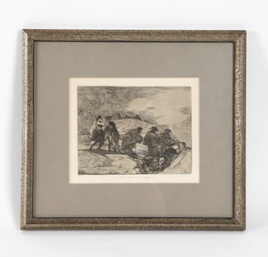 ATTR. FRANCISCO GOYA 'NO SABEN EL CAMINO' ETCHING
