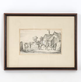 AFTER DAVID TENIERS 'THE ARCHERS' ETCHING