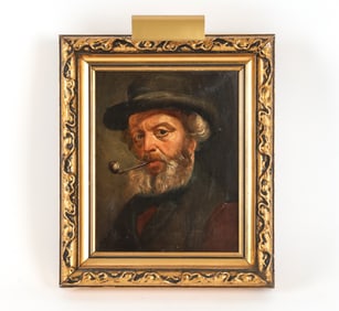 ANTIQUE PORTRAIT OF A MAN O/B
