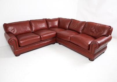 PEARSON LEATHER SECTIONAL SOFA