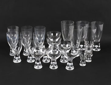 IITTALA TAPIO STYLE BARWARE GLASS GROUPING
