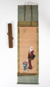 UTAGAWA TOYOHIRO (JAPANESE, 19TH C.) ART SCROLL