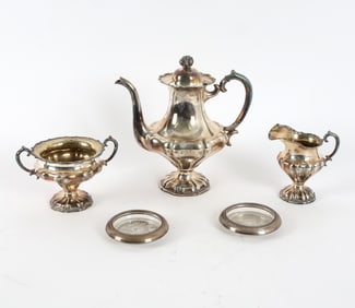 ANTIQUE FINNISH SILVER COFFEE SERVICE GROUPING