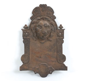 CAST IRON LION ARCHITECTURAL FOUNTAIN BACK