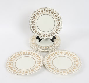 ROYAL WORCESTER PORCELAIN PLATE GROUPING