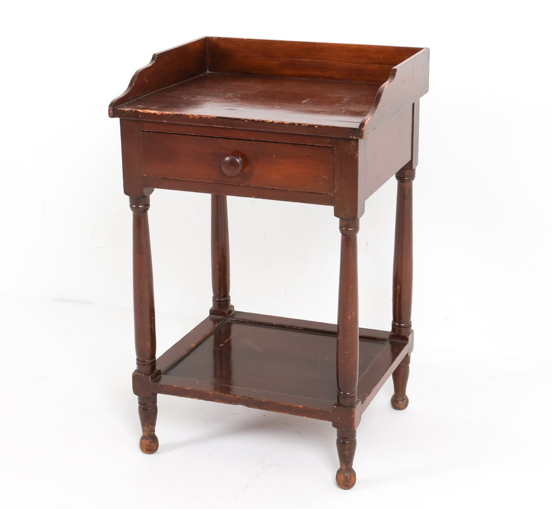 ANTIQUE SHERATON STYLE WASH STAND (1 of 13)