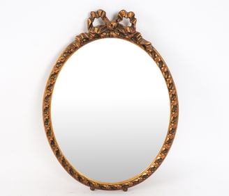 VINTAGE OVAL WALL MIRROR